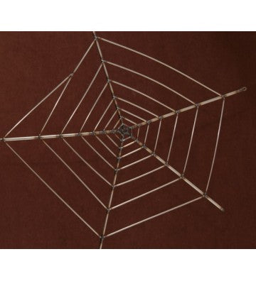Edelstahl Spinnennetz 40x40 cm – Moderne Deko für Garten & Wand