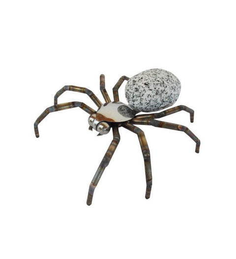 Spinne aus Granit und Edelstahl zur Wahl: 2 verschiedenen Größen