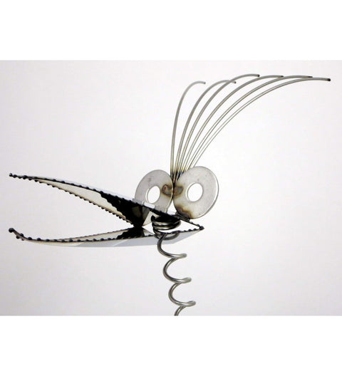 Steinvogel SV 680 ca. 100cm hoch mit Wackelhals aus Granit und Edelstahl