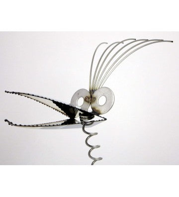 Steinvogel SV 680 ca. 100cm hoch mit Wackelhals aus Granit und Edelstahl