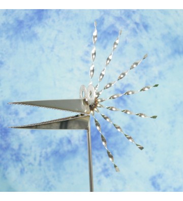 Steinvogel SV XL 109  ca.100 cm hoch aus Granit und Edelstahl