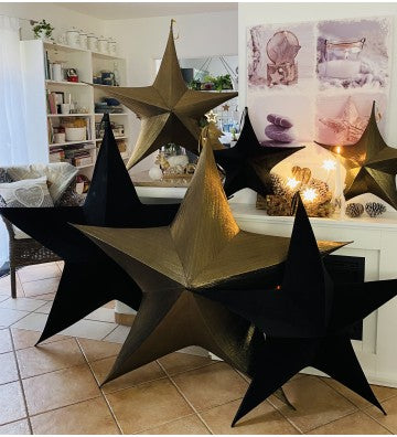 Stern goldfarben zur Wahl in 3 versch. Größen