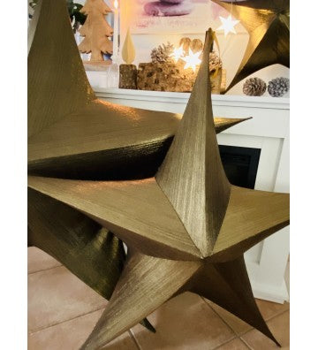 Stern goldfarben zur Wahl in 3 versch. Größen