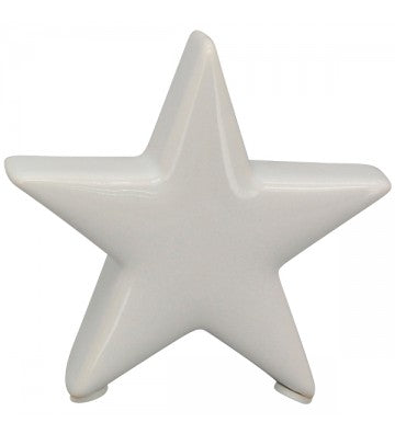 XMAS Keramik Stern Ivory weiß ca. 9,5 cm
