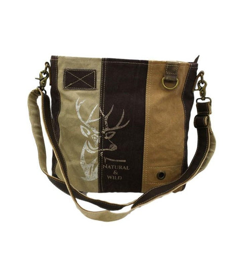 Umhängetasche groß mit Hirschmotive
