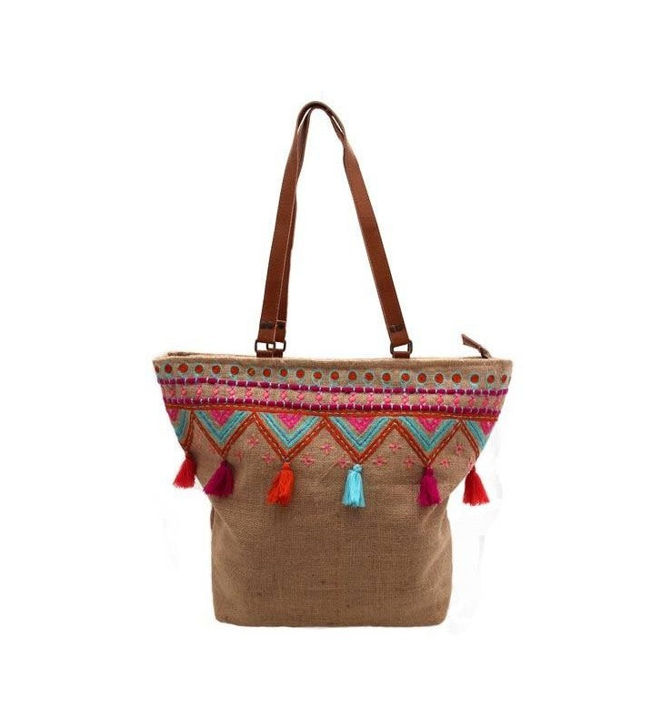 Umhängetasche Jute Shopper 45x36 cm