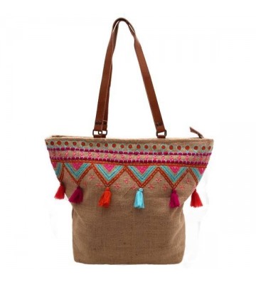 Umhängetasche Jute Shopper 45x36 cm