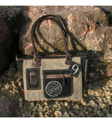 Canvas Shopper Denim – Vintage Tasche 48x29 cm