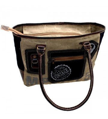 Canvas Shopper Denim – Vintage Tasche 48x29 cm