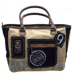 Canvas Shopper Denim – Vintage Tasche 48x29 cm