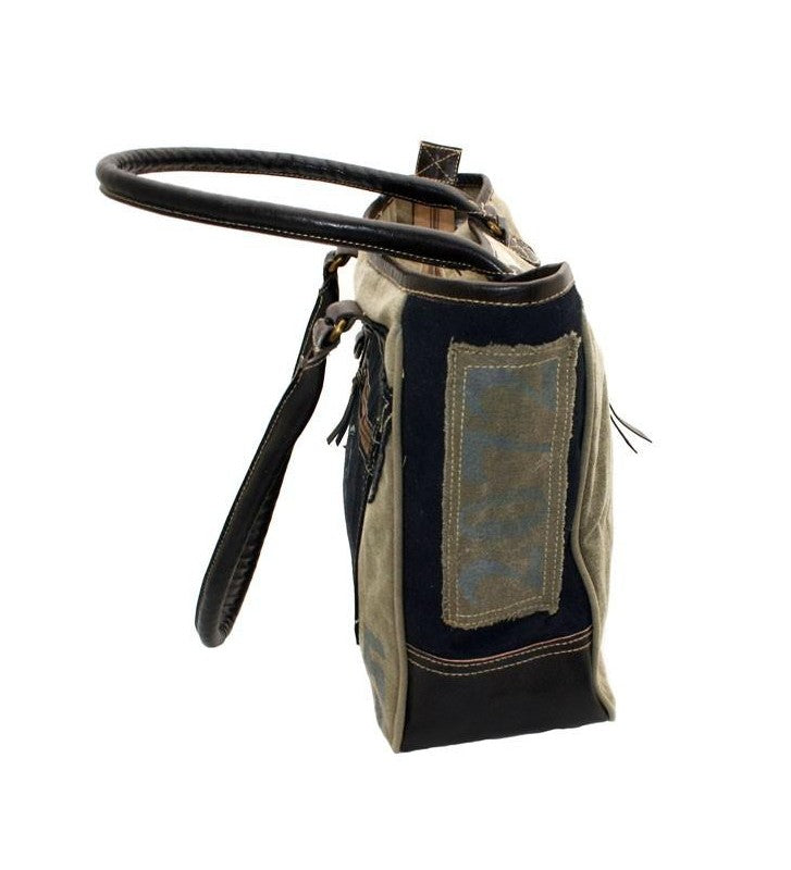 Canvas Shopper Denim – Vintage Tasche 48x29 cm