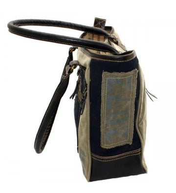 Canvas Shopper Denim – Vintage Tasche 48x29 cm