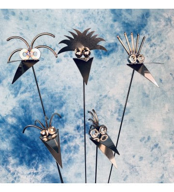 Vogelkopfstecker aus Edelstahl zur 75 cm zur Wahl: