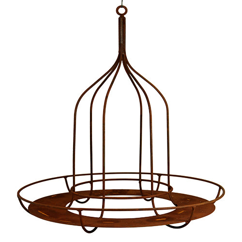 Edelrost Kranz Ø40 cm – Hängedeko für Garten & Wohnraum