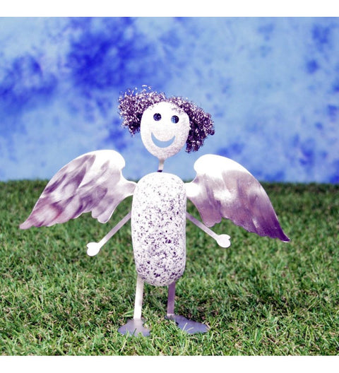 Weihnachtsengelchen ca. 20cm hoch aus Granit und Edelstahl