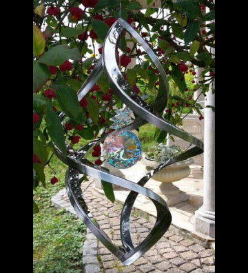 Winddancer Girland mit Kristall ca. 14x25 cm