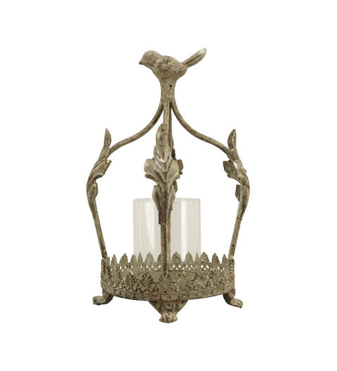 Windlicht Krone ArtFerro Metall/Glas ca.14x12x22,5 cm