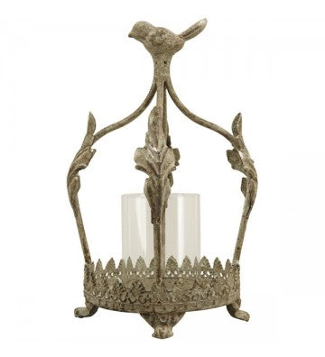 Windlicht Krone ArtFerro Metall/Glas ca.14x12x22,5 cm