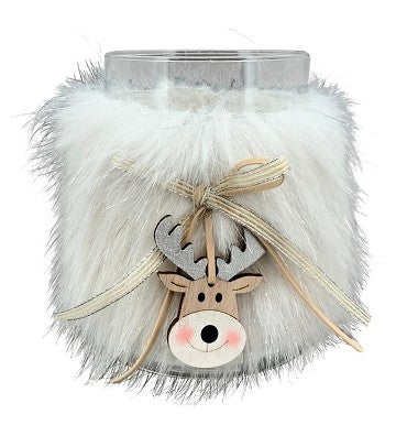 Windlicht Vitreous Glas ca. 9,5x9,5x13 cm