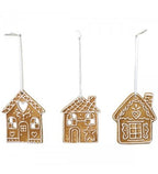 XMAS Lebkuchenanhänger 3-er SET Gingerbread, Dolomite, ca. 10,2x2x6 cm