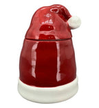 XMAS GebäckdoseMütze rot aus Keramik ca. 14,7x14x19,8 cm