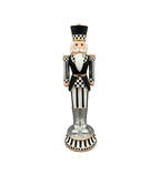 XL Nussknacker XOXO, schwarz/weiß, Polyresin, ca.15,3x15,1x56 cm