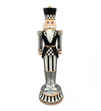 XL Nussknacker XOXO, schwarz/weiß, Polyresin, ca.15,3x15,1x56 cm