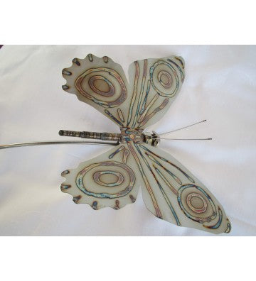 Gartenstecker Schmetterling ca. 200 cm lang am Schwingstab aus Edelstahl