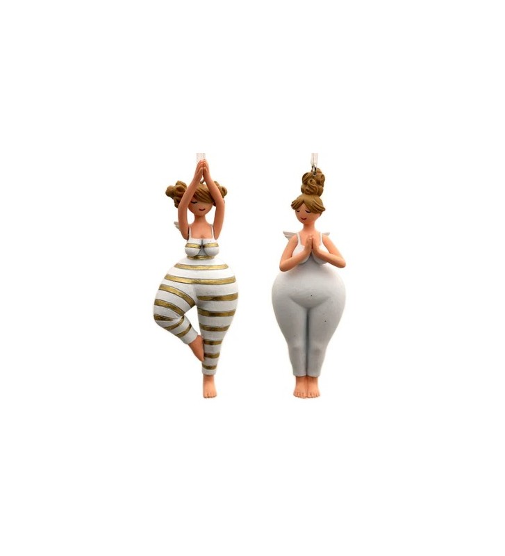 Yoga Engel 2-er SET zum Hängen
