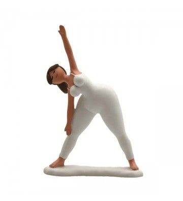Yoga Engel stehend ca. 10,5 x 4,0 x 3,0 cm aus Fimo