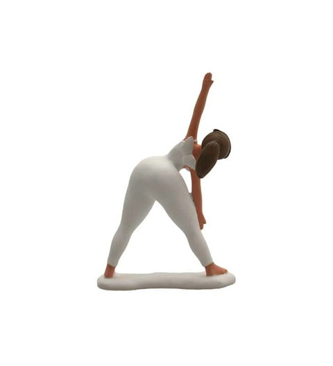 Yoga Engel stehend ca. 10,5 x 4,0 x 3,0 cm aus Fimo