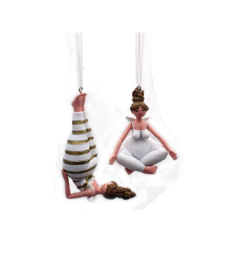 Yoga Engel 2-er SET zum Hängen