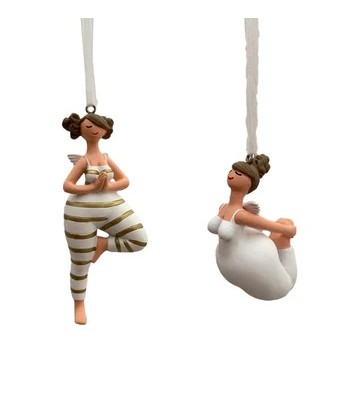 Yoga Engel 2-er SET zum Hängen