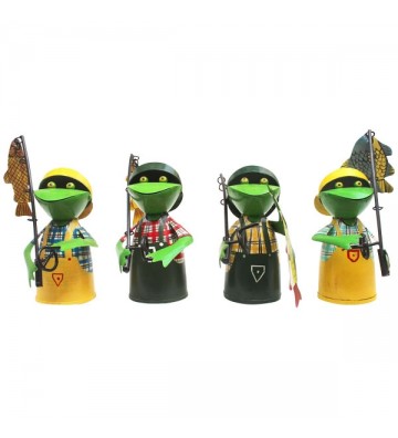 Zaunhocker Angler aus Metall ca. 19x14x25 cm zur Wahl