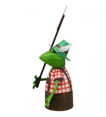 Zaunhocker "Biergartenfrosch" zur Wahl: grün, blau, rot