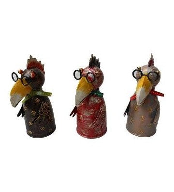 Zaunhocker Rabe aus Metall ca. 23 cm hoch zur Wahl